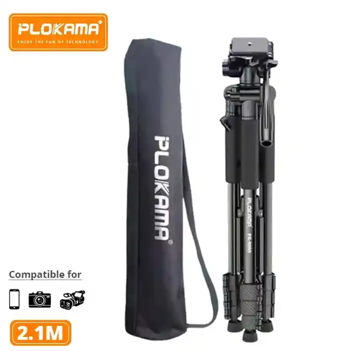 PLOKAMA PK-9999 2.1M Camera Tripod with Mobile Phone Holder